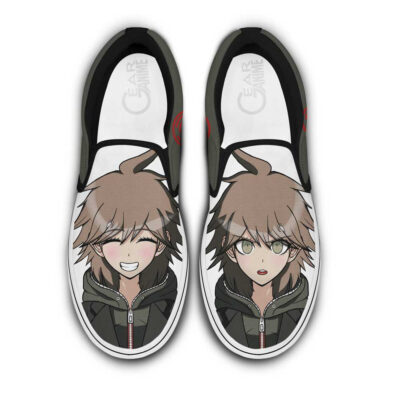 Makoto Naegi Slip-On Canvas Anime Danganronpa Shoes