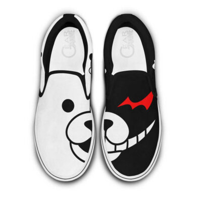 Monokuma Slip-On Canvas Anime Danganronpa Shoes