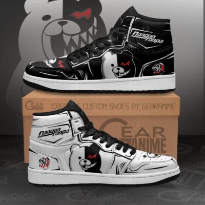 Monokuma Custom High-Top Elite Sneakers