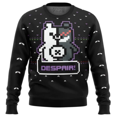 New Danganronpa Monokuma Despair Ugly Christmas Sweater
