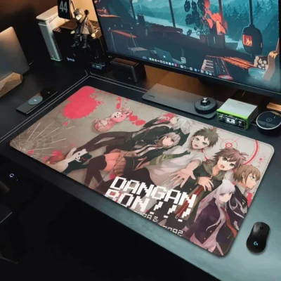 Anime Danganronpa V1 vs V2 Charracters Mousepad