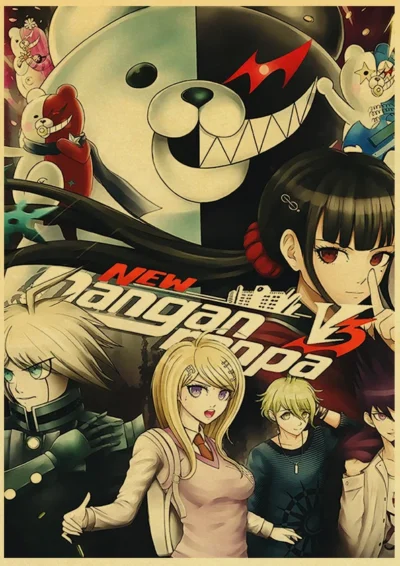 Monokuma Chaos Danganronpa Poster