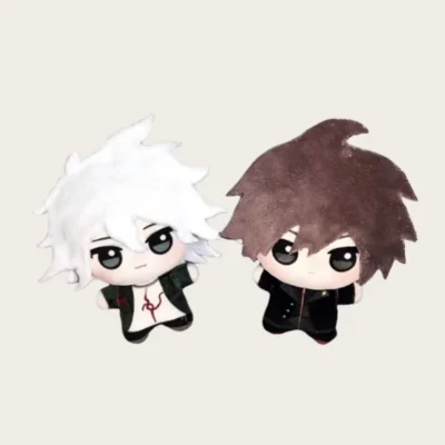 Kawaii Anime Danganronpa Naegi Makoto Nagito Komaeda Plush  Keychain