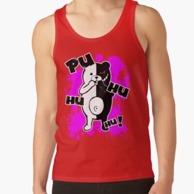 Alternative view of Monokuma Danganronpa Puhuhuhu Tank Top