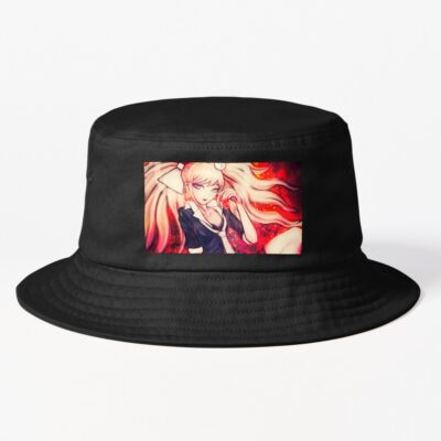 Mukuro Ikusaba Warrior In Fiery Red Shadows Bucket Hat