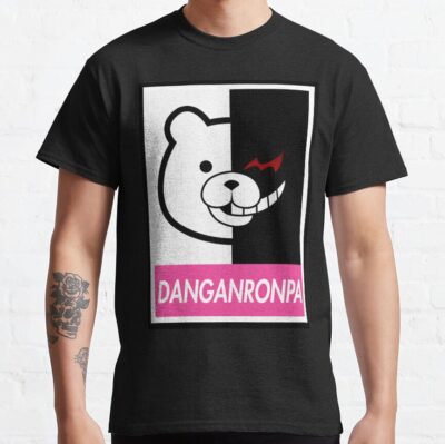 Alternative view of Danganronpa Monokuma Anime T-Shirt