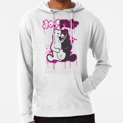 Alternative view of Danganronpa Monokuma Despair Pink Hoodie