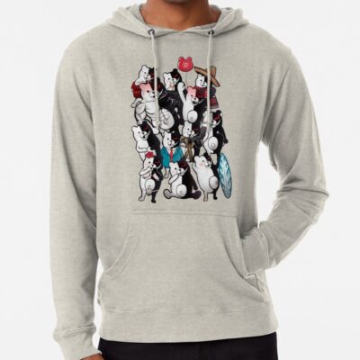 Alternative view of Monokuma Portrait Of Wisdom Hoodie