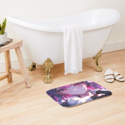 Alternative view of Danganronpa Iconic Character Under Japanese Cherry Blossoms Bath Mat