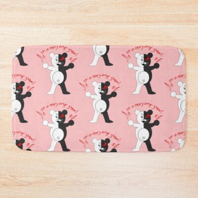 I M A Beary Angry Bear Monokuma Bath Mat