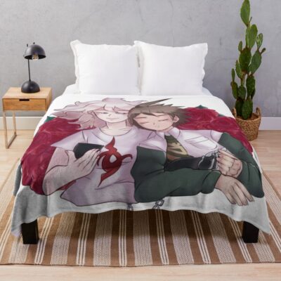 Komahina Danganronpa 2 Goodbye Despair Throw Blanket