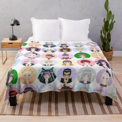 Danganronpa 2 Goodbye Despair Cast Throw Blanket